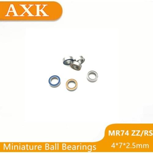 2019 Sale Top Fashion Mr74zz Abec-3 4x7x2.5 Mm Miniature Mr74 Zz Ball Bearings L-740zz Mr74-2rs 674zz 4*7*2.5
