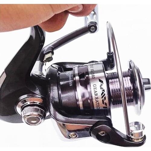 500-7000 Series High Speed Rock Fishing Wheel All Metal Spool No Gap Spinning Reel Line Spool Anti-corrosion Fishing Reel