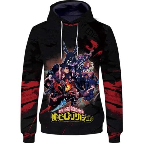 Anime My Hero Academia Cosplay Hoodies Boku no Hero Academia Midoriya Izuku Bakugou Katsuki Todoroki Sweatshirt Jackets Coat