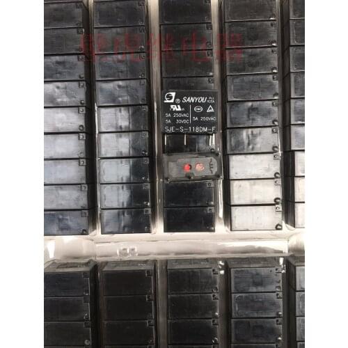 Free shipping lot(10pieces/lot) 100%Original New SANYOU SJE-S-118DM-F SJE-S-118DM 4PINS 18VDC 5A Power Relay