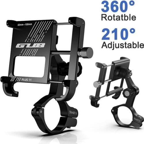 Bicycle Phone Holder Stand Motorcycle Phone Mount 360 Rotating Bike Handlebar Phone Bracket for iphone 11 XR XS Max Samsung