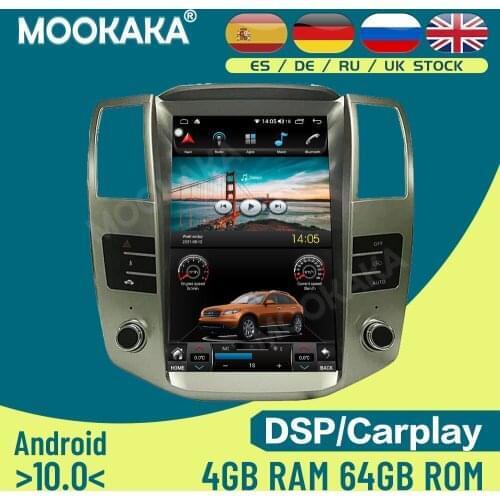 For Lexus RX RX300 RX350 RX400 Android 10.0 128G Car Multimedia Player GPS Navigation Auto Radio Stereo Head Unit Recorder Audio