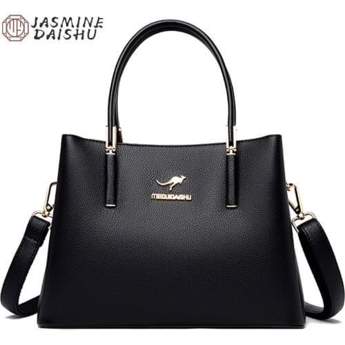 Elegant Large Capacity Womens Shoulder Bag 2021 Luxury Designer Pure Color Handbag Ladies High Quality PU Leather Messenger Bag
