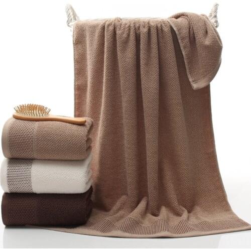 70x140cm Plain Color Cotton Honeycomb Absorbent Bath Towels For Adult Soft Absorbent Towel Household Bathroom Towel Sets