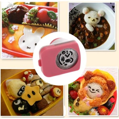 DIY Sushi Tools Laver Seaweed Punch Embossing Device Paper Cutter Onigiri Rice Ball Mold Decoration Smile Kitchen Accessories