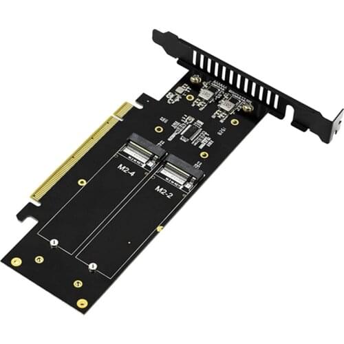 M.2 X16 TO 4X NVME PCIE3.0 GEN3 X RAID CARD PCI-E VROC Hyper M.2X16 M2X16 X4 Ex4