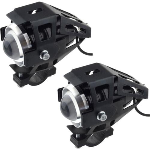 Black U5 Led Motorcycle Spot Spotlight Driving Light For Honda Yamaha BMW Kawasaki Suzuki KTM, bicycle bike car