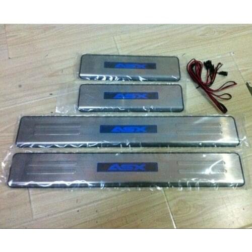 FOR Mitsubishi ASX 2010-2019 LED Welcome Pedal Scuff Plate Door Sill Cover car styling auto accessories