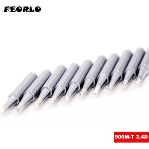 Soldering Tip 900M-T-0.8D,1.2D,1.6D,2.4D,3.2D Soldering Iron Tip Solder Tip For Hakko 936 Soldering Rework Station 900m
