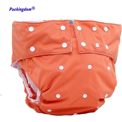 5 Sets Incontinence Adult Cloth Diaper Nappy Diapers XXL Washable Leak-proof Pants Reusable Nappies for Disabled with Inserts