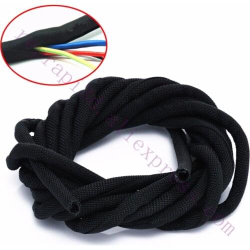 5m dia 5mm / 8mm self curling Wrap Braided Cable Sleeve Indoor Wiring Protection Nylon Sleeves F Prusa i3 MK3 MK2S 3D Printer