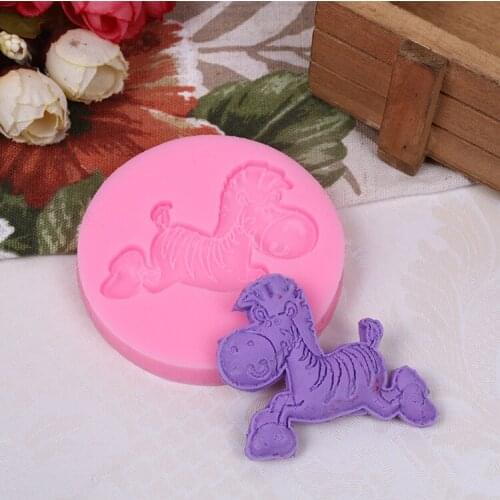 Cartoon Zebra Shape Silicone Mold Cake Candy Mold Cake Decoration Tool Kitchen Baking Mold for Fondant Chocolate Silicon Moulds