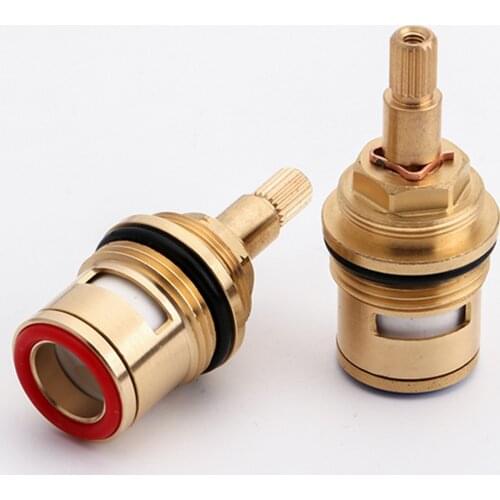 Bathtub Faucet 3/4" Ceramic Valve Replacement Filter Quarter Turn Mixer 62.5*23.5mm Hot Water Valve Core