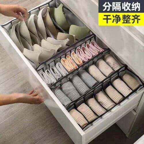 Storage Box Underwear Partition Drawer Closet Organizer Internal Organizer for Lace-up Socks Shorts Bra Organizer