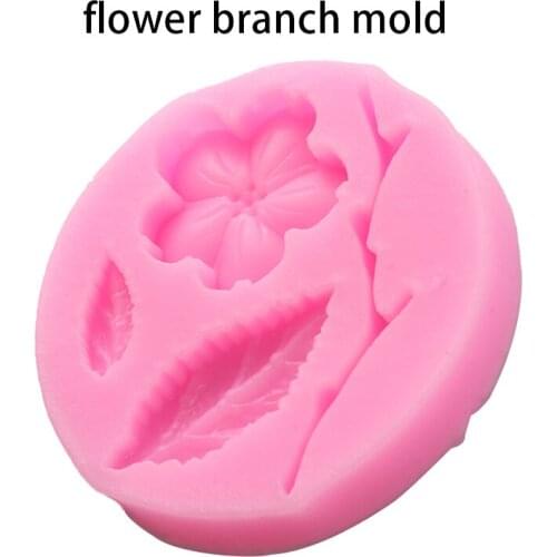 1pcs Quality Silicone Flower Cake Mold Peach Blossom Flower Chocolate Fondant Cake Pastry Baking Mold Tool Random Colors