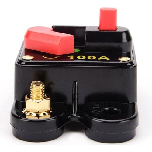 100Amp Circuit Breaker with Manual Reset for Auto Car Marine Boat Stereo Audio Switch System Protection, Waterproof
