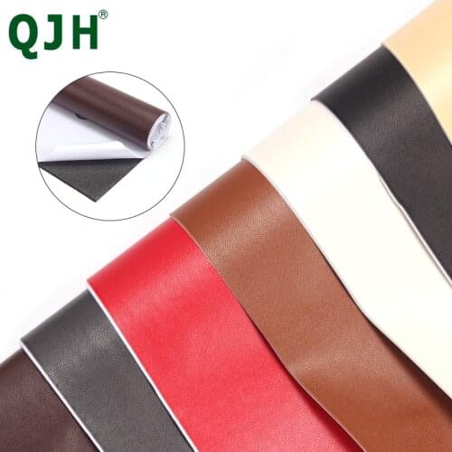 100cm Width Sticky Repairing Leather Sofa Chair Fabric Materials Strong Self-adhesive Decorative Furniture PU Leather Fabric