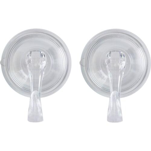 2pcs Powerful Suction Cup Hooks Heavy Duty Wreath Hanger With Wipes 22 LB Strong Window Glass Suction Cup Hooks