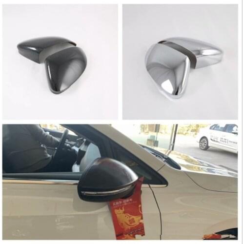 2Pcs Car Rearview Mirror Cover Trim Sticker Chrome ABS For VW Golf 8 2021 Car Styling
