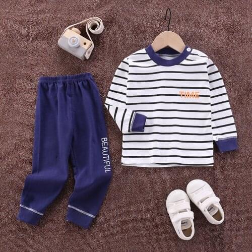 2020 Autumn New Baby Clothing Set Cartoon Cotton Baby Boys Clothing Girls Suit Set Year Baby Clothes Kids Christmas Clothes