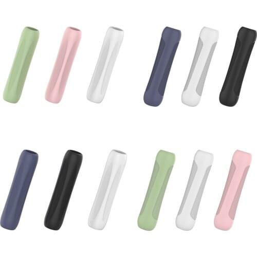 3Pcs Grip Holder Case Accessories Soft Silicone Case Compatible Tablet Touch Pen for Apple Pencil 1st 2nd Generation