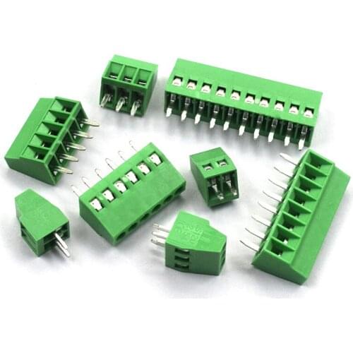 5pcs KF128 2.54mm 2p 3p 4p 5p 6p 8p 10p PCB Screw Terminal Block KF128-2.54 Splice Terminal KF120-2.54 DG308-2.54mm