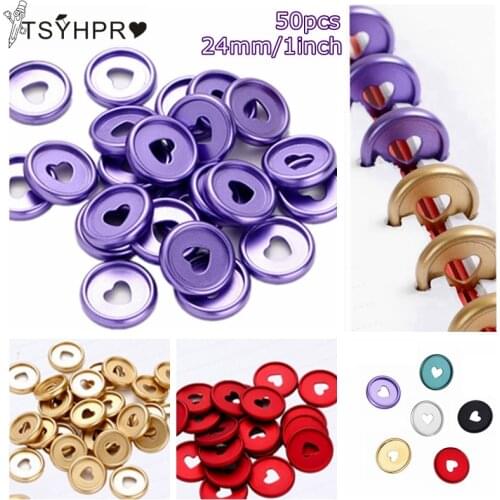 New Notebook Binder Rings Loose-Leaf Binder DIY Planner 24mm Love Matte Discs Binder