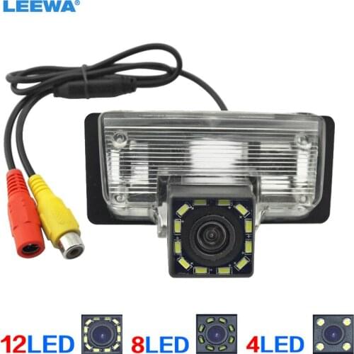 LEEWA HD Car Rear View Camera with 4LED/8LED/12LED light for Nissan/Teana/Paladin/Tiida/Sylphy Reversing Parking Camera #CA4056