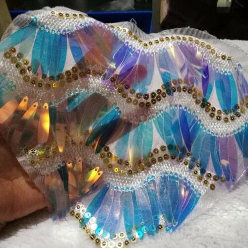 Sequins Toppa Sew On Patches for clothes DIY Patch Applique Bag Clothing Coat Sweater Crafts