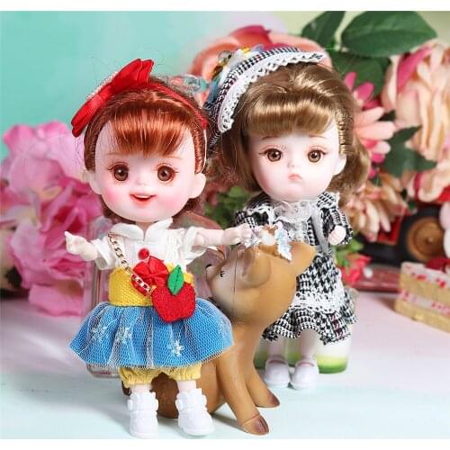 DBS Dream Fairy 1/12 BJD 26 joint body 14CM DODO Cute children gift box combination set toy girl gift ob11