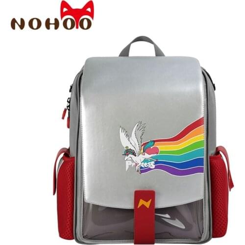 NOHOO Children Primary School Bags 3D Cartoon Unicorn School Backpack Boys Waterproof Dinosaur Backpack for Girls