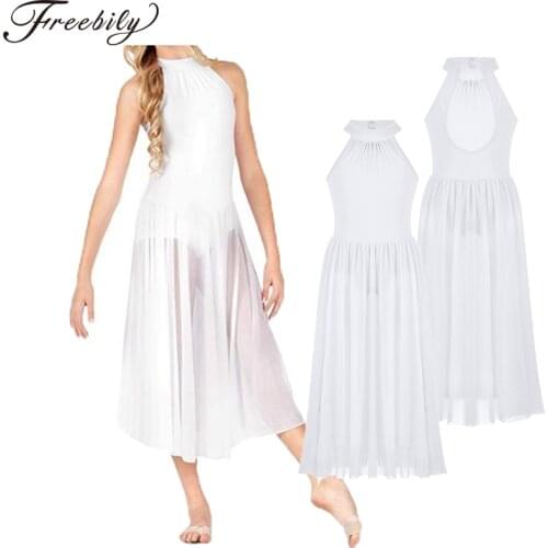 Kids Girls Sleeveless Ballet Leotard Girls Ballet Tutu Maxi Dance Dress for Celebration of Spirit Praise Lyrical Dance Costumes