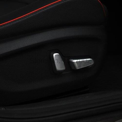 For Hyundai Tucson 2016 2017 ABS Matte Chrome Car Front Seat Height Adjustment Control Button Switch Cover InteriorTrim 5pcs