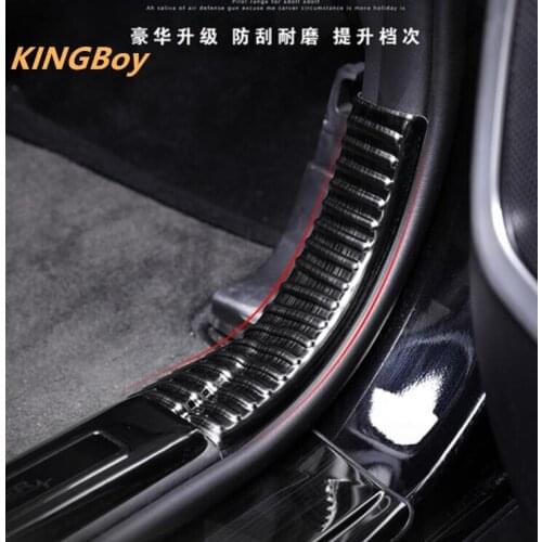 For Mitsubishi Outlander 2018 Stainless Steel Scuff Plate Door Sill Internal extension protection Car Styling Accessories