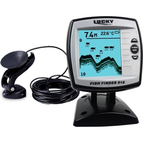 LUCKY FF918-WLS Fishing Finder 300m/980ft Depth Fish Finder Sonar Frequency 125KHz Echo Sounders Boat Fish Finder Fishfinders