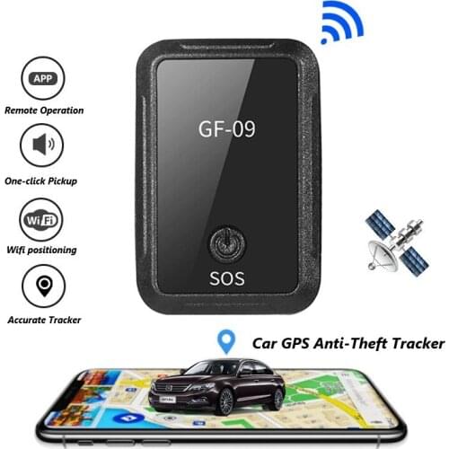 GF-09 Mini GPS Tracker APP Remote Control Anti-Theft Device GSM GPRS Locator Magnetic Voice Recording Pickup Anti-Lost Tracking