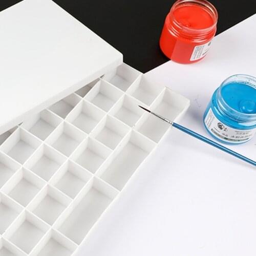 Artist Paint Saver Palette Box Painting Storage Tray with Lid for Watercolor Acrylic Gouache Oil Paint