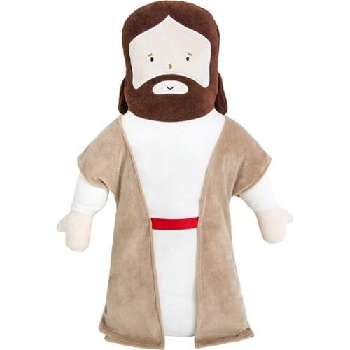 50Cm Stuffed Jesus Christ Plush Toy Soft Doll Kids Room Decor Photography Props Hug Pillow Christian for Boy Girl Gift