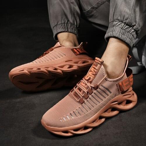 Men Vulcanized Shoes Air Mesh Sneakers Thick-soled Male Shoes Fashion Mens Shoes Size 39-46 Tenis Masculine Men Running Shoes