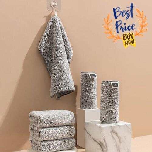 Kitchen Anti-grease Wiping Rags Microfiber Cleaning Cloths Thickened Bamboo Charcoal Super Absorbent Dishcloth 29*29cm