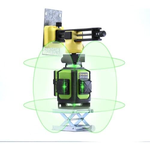2019 Fukuda Professional 16 Line 4D laser level Japan Sharp green 515NM Beam 360 Vertical And Horizontal Self-leveling Cross