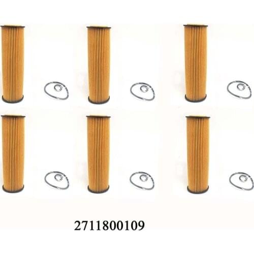 Yubao 6PCS Oil Filter 271 180 00 09 For Mercedes Benz C160 C180 C200 C230 CLK200 E200 A 271 180 00 09 / 271 184 01 25