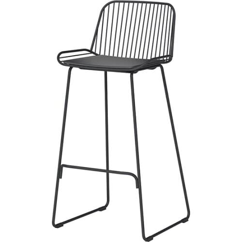 Set of 2 Modern Dining Chair Strong Frame Modern Design Stainless Steel Bar Stools Kitchen Chair for Dining Room Living Room