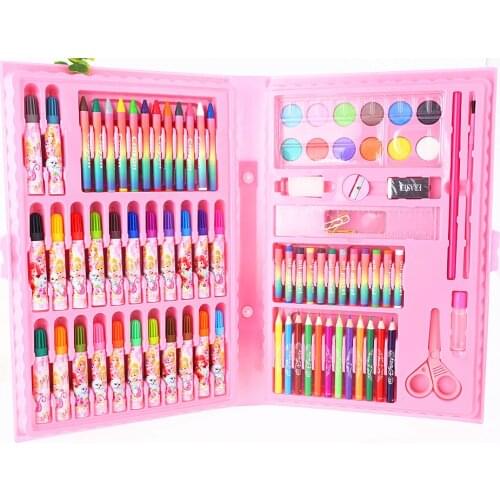 86-piece Disney Stationery Set Cute Frozen Watercolor Pens Crayons Colored Pencils, etc. Combination Sets Painting Writing Gifts