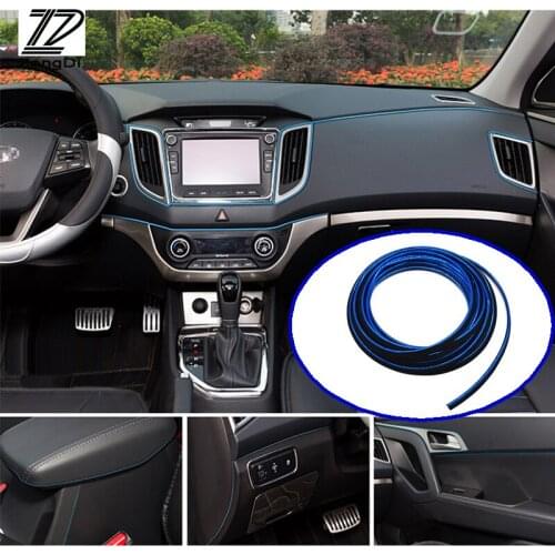 5m Car Interior Stickers Decoration Strip For Opel Hyundai i30 Camry Lexus Honda Jazz Suzuki Swift SX4 Nissan Qashqai J11 Juke