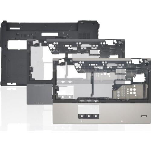 NEW Laptop Palmrest/Bottom Case For HP 8540P 8540W Upper Case With Fingerprint Silver/Gray