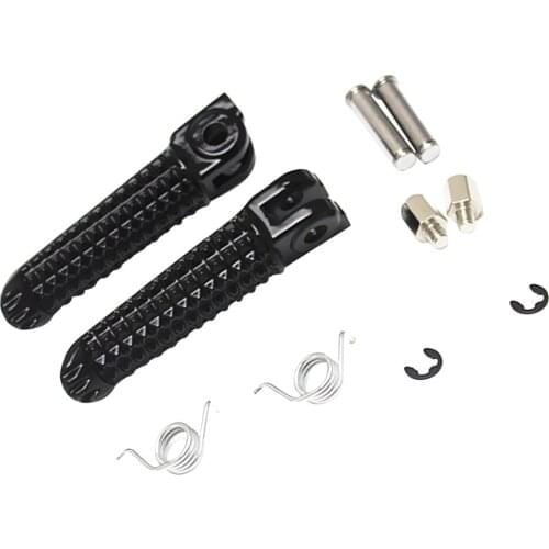 Pair Front & Rear Footpegs Pedals For Yamaha YZF R1 98-11 R6 99-12 R6S 03-08