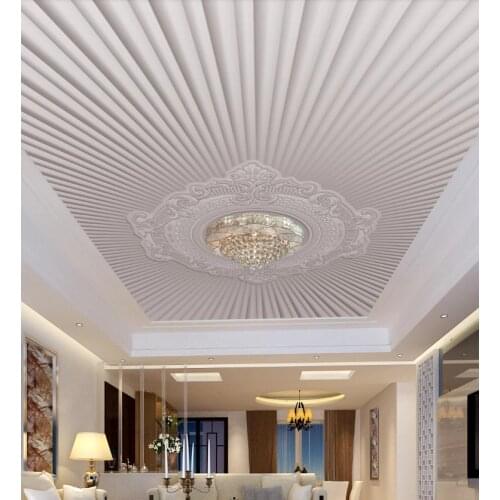 Ceiling living room 3d wallpaper Modern minimalist European embossed pattern ceiling wallpaper custom 3d