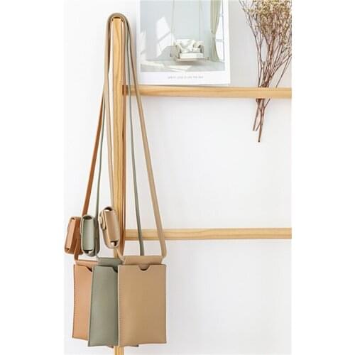 Korean-Style Simple Hipster Shoulder Bag Casual Mori Artistic Verticle Phone Bag All-match Fashion Messenger Bag 6 Color