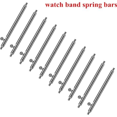 22mm 20mm Quick Release Spring Bars Pins - 20PCS Stainless Steel Watch Band Spring Bars Strap Link Pins Diameter 1.5mm